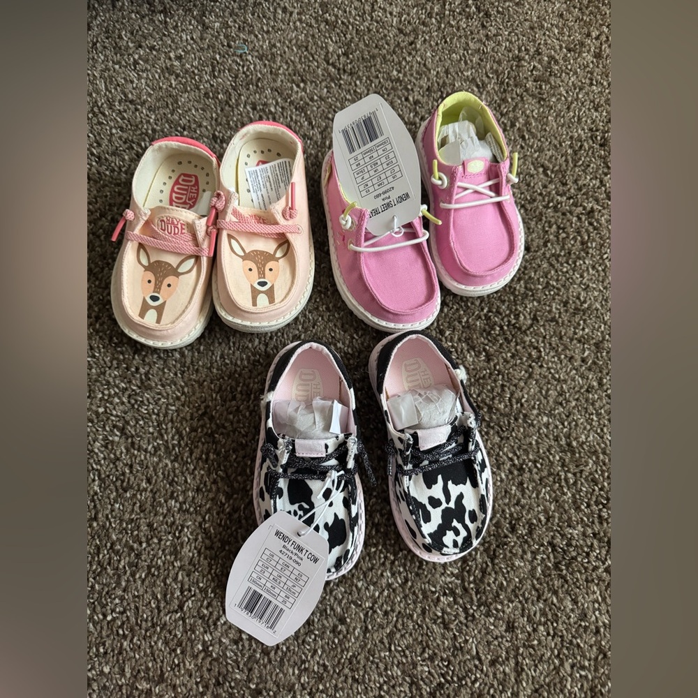 Hey Dude brand toddler size 7 girls shoes